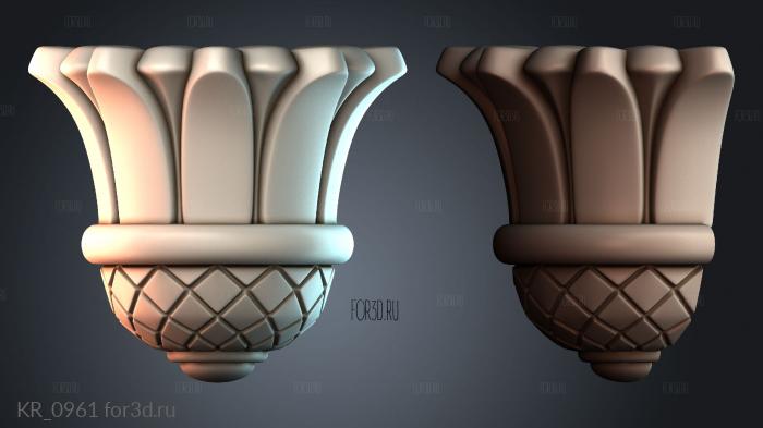 KR_0961 3d stl for CNC