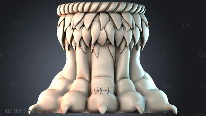 KR_0962 3d stl for CNC