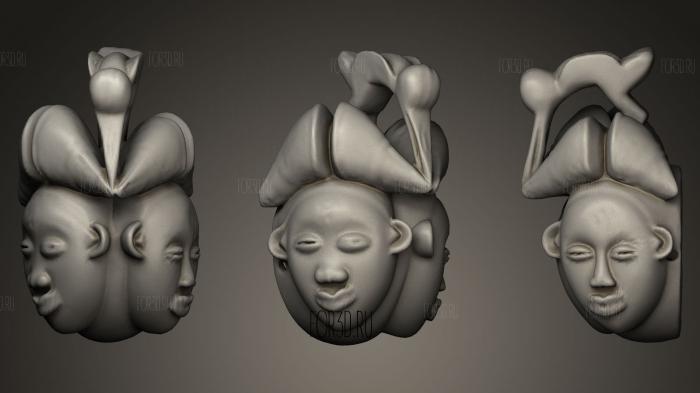 African Mask Collection4 stl model for CNC