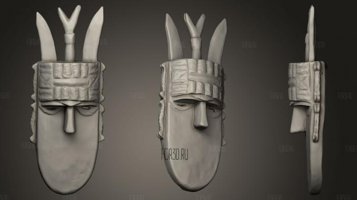 African Mask Collection6 stl model for CNC