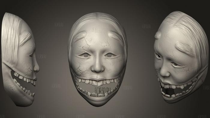 Ghostwire Tokyo Ko Omote Mask STL Printable