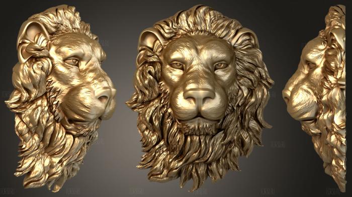 Маска Льва 3d stl модель для ЧПУ