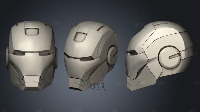 Шлем Железного Человека 3d stl модель для ЧПУ
