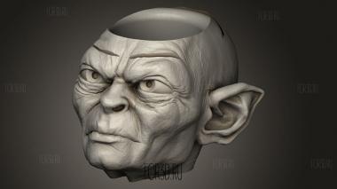 Дружище голлум дружит 3d stl модель для ЧПУ
