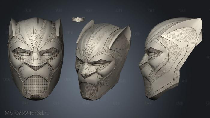 BLACK PANTHER INFINITY WAR HELMET stl model for CNC