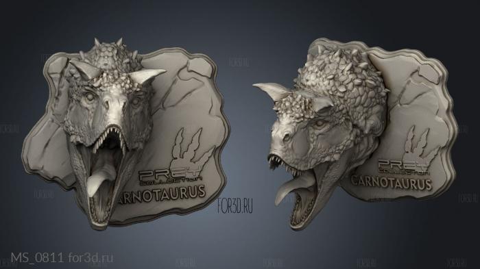 CARNOTAURUS stl model for CNC