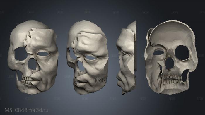 decay mask stl model for CNC