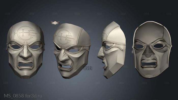 Dishonored Overseer Mask stl model for CNC