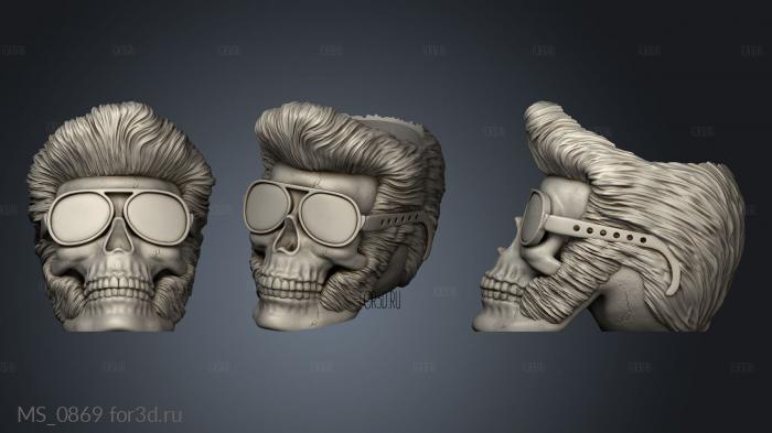 Elvis Skull Bowl stl model for CNC