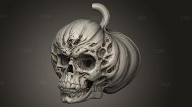 Злые тыквенные черепа 3d stl модель для ЧПУ