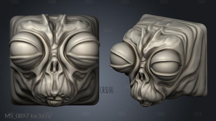 ALIEN Wzrlpq stl model for CNC