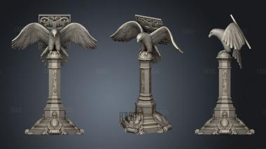 Stand eagle stl model for CNC