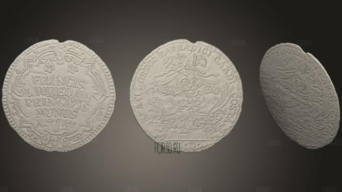 Красивая монета Венеции 1761 года 3d stl модель для ЧПУ
