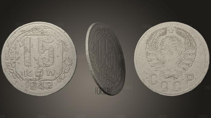 World War II coin 1942 3d stl модель для ЧПУ