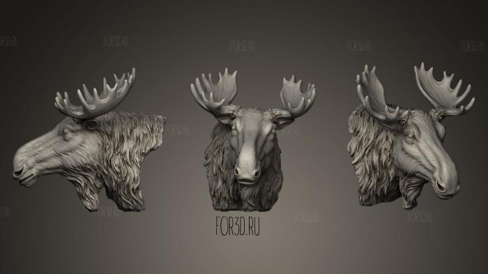 Moose Art Decoration 3d stl модель для ЧПУ