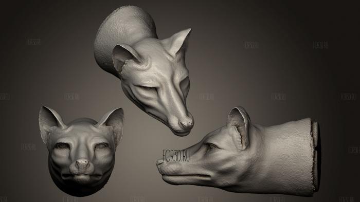 Thylacine wax sculpt stl model for CNC