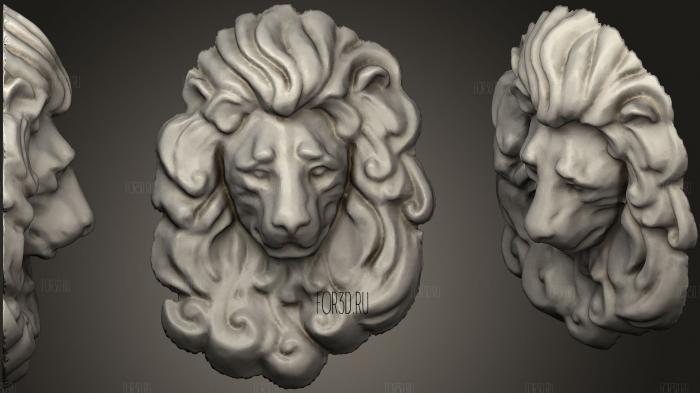 Lion Fountain Head Repair And Reduction stl model for CNC