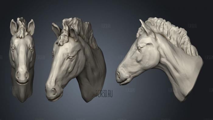 Horse 2 stl model for CNC