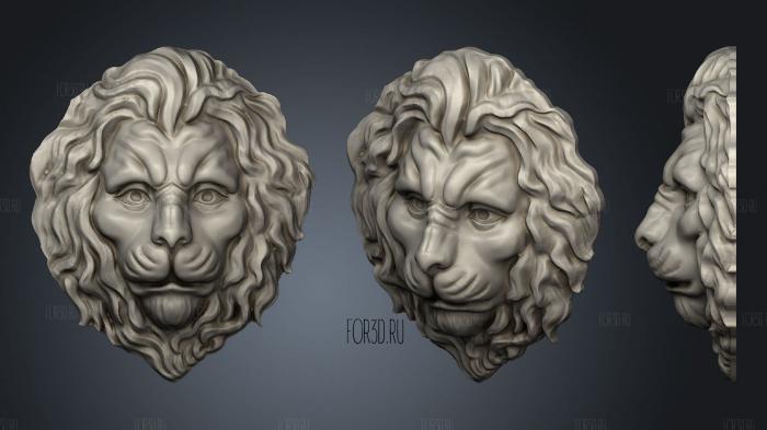 Lion (1) stl model for CNC