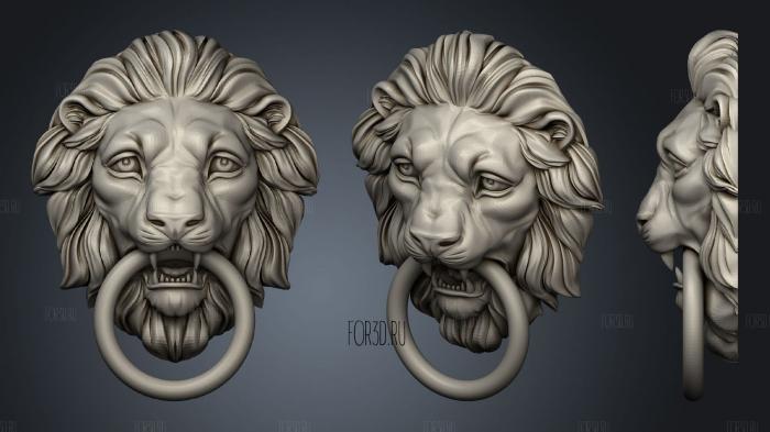 Lion for neck stl model for CNC