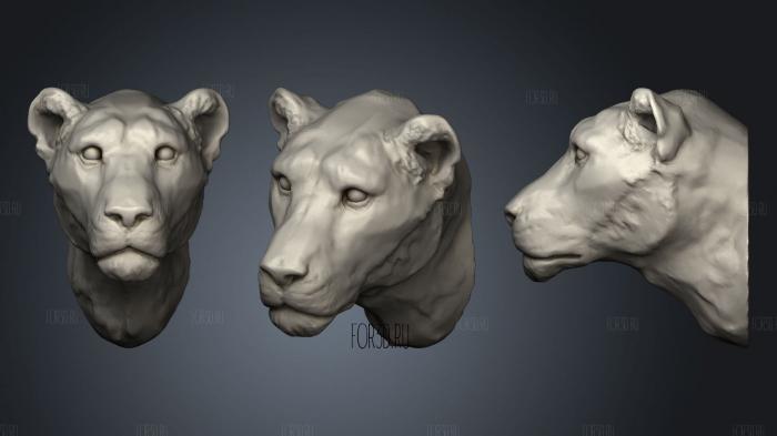 Lioness 2 2 stl model for CNC