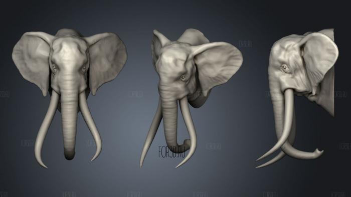 OLD TRUNK ELEPHANT 2 154 stl model for CNC