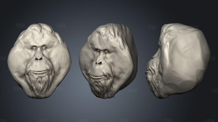 Orangutan 110 stl model for CNC