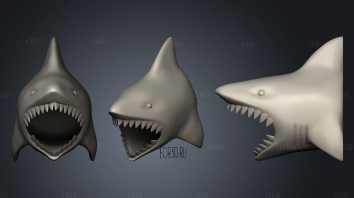 Держатель для карандашей Shark 3d stl модель для ЧПУ