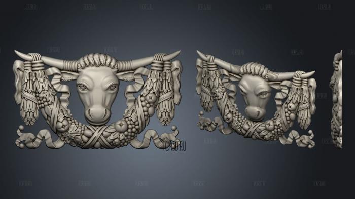 Гирлянда на рогах быка 3d stl модель для ЧПУ