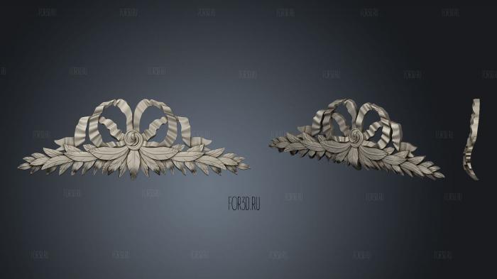 Лента с листьями 2 3d stl модель для ЧПУ