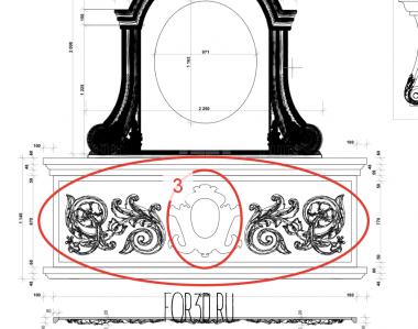 Корона для шкафа 3d stl модель для ЧПУ