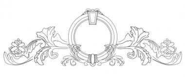 Декор корона барокко 3d stl модель для ЧПУ