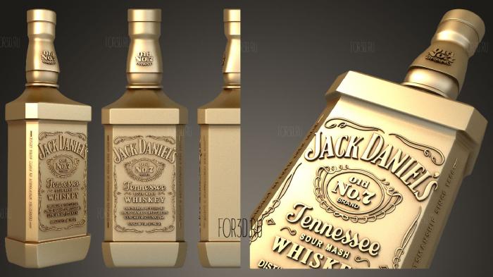 Виски Jack Daniels 3d stl модель для ЧПУ