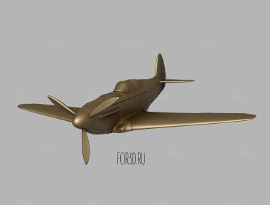 Самолет 3d stl модель для ЧПУ