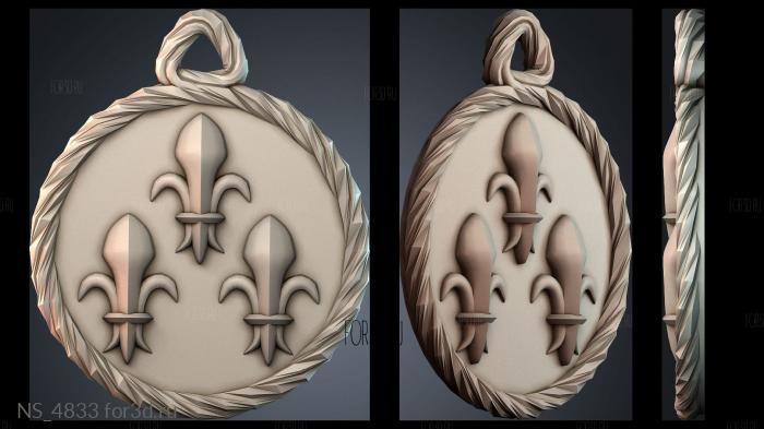 NS_4833 3d stl модель для ЧПУ