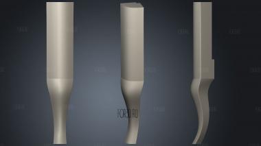 Leg version1 stl model for CNC