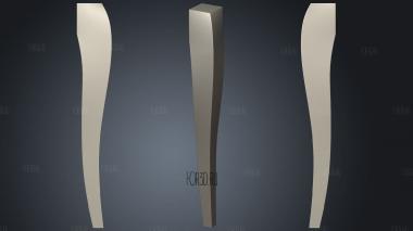 Table leg version1 stl model for CNC
