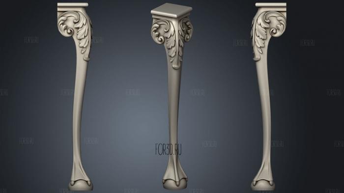 The Leg Is Carved 3d stl for CNC