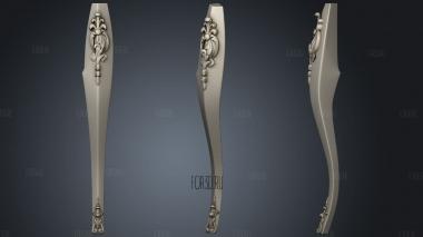 Foot with two overlays version1 stl model for CNC