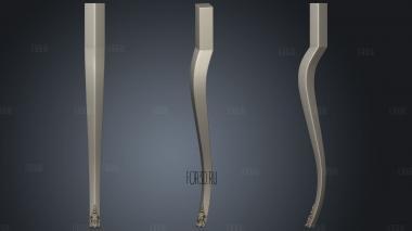 Leg with one pad stl model for CNC