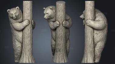 Teddy bear leg stl model for CNC