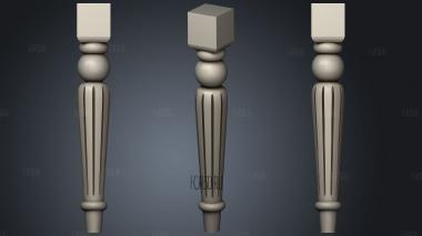 Chair leg stl model for CNC