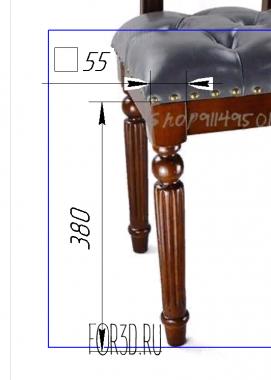 Ножка стула 3d stl модель для ЧПУ