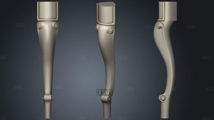 Ножка комода 3d stl модель для ЧПУ