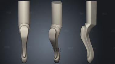 Table leg stl model for CNC
