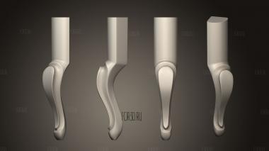 Ножка стола 3d stl модель для ЧПУ
