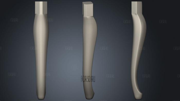 The Leg Is Carved 3d stl for CNC