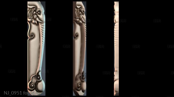 NJ_0951 3d stl модель для ЧПУ