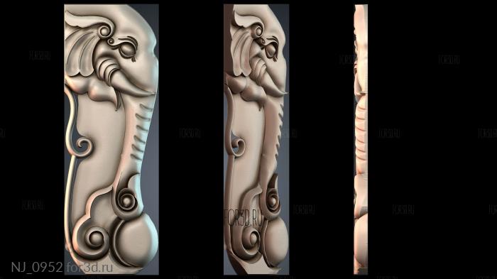 NJ_0952 3d stl модель для ЧПУ