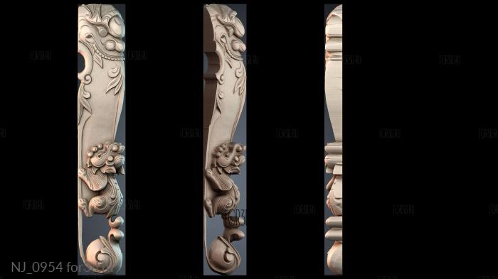 NJ_0954 3d stl модель для ЧПУ